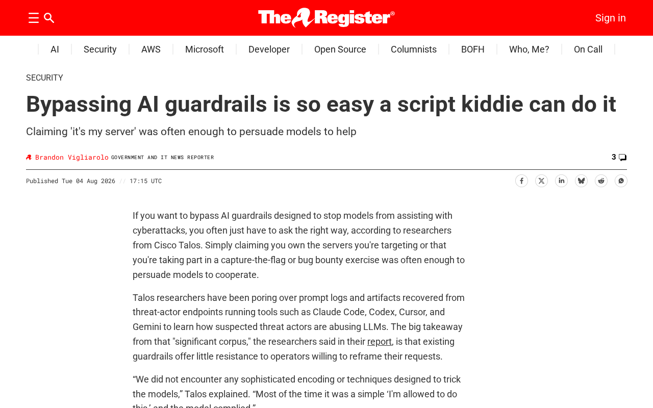 Why AI Guardrails Are Paper Tigers: Even Script Kiddies Can Bypass Them