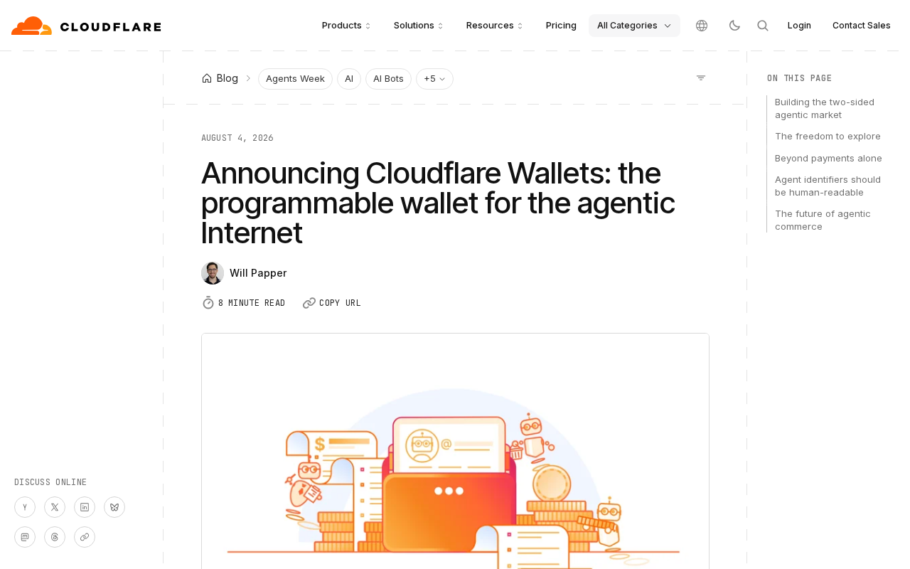 Cloudflare Wallets:AI代理可编程钱包的技术解析与应用前景