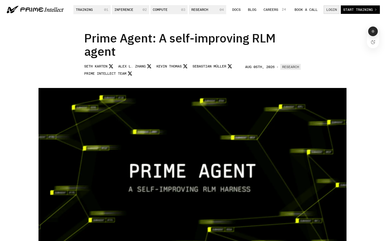 Prime Agent:基于RLM的自我进化智能体深度解析