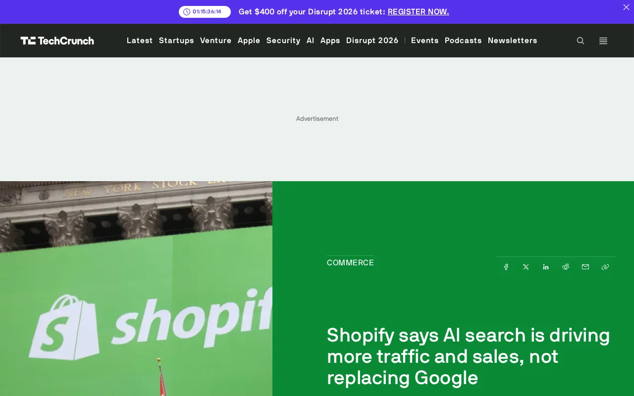 Shopify: AI Search Is Driving Incremental Traffic, Not Replacing Google