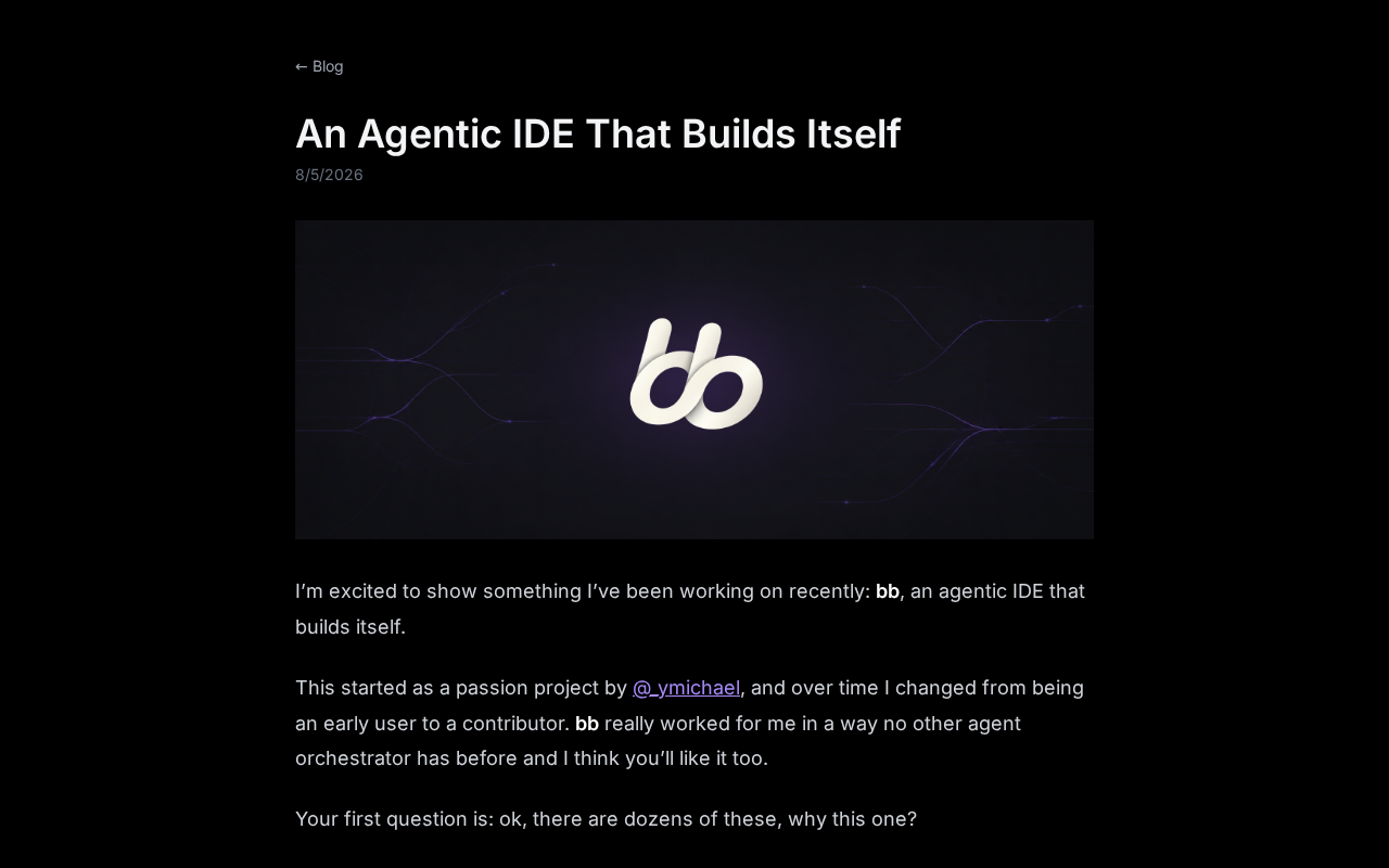 自我构建的智能体IDE:AI编程工具的下一个演化方向
