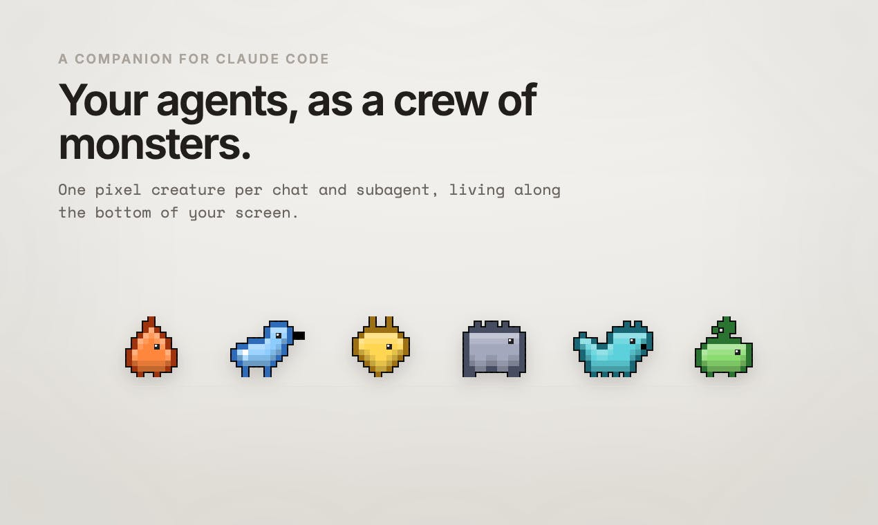 Crew:给Claude Code智能体配上像素小怪兽的macOS桌面萌宠