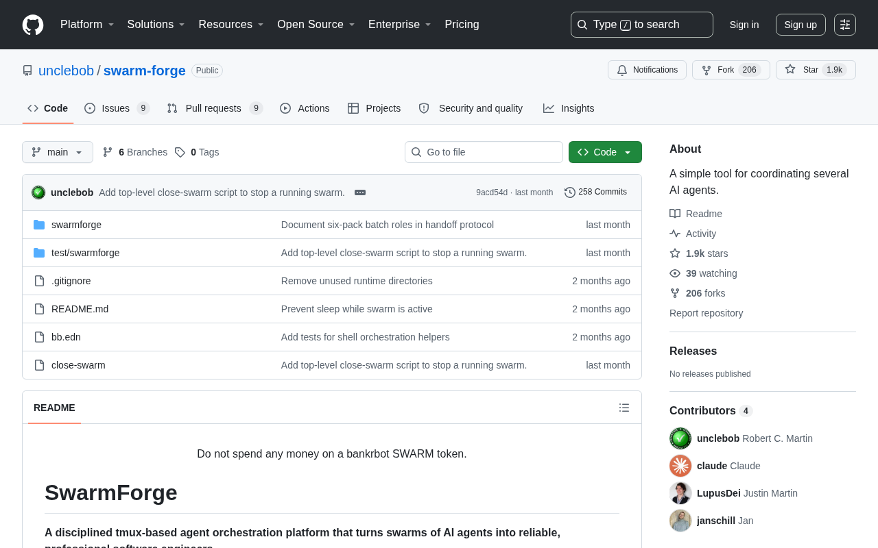 Uncle Bob的Swarm-Forge:用Clojure协调多AI智能体的极简框架