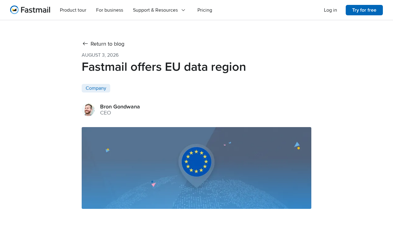 Fastmail推出欧盟数据区:邮件数据主权的新选择