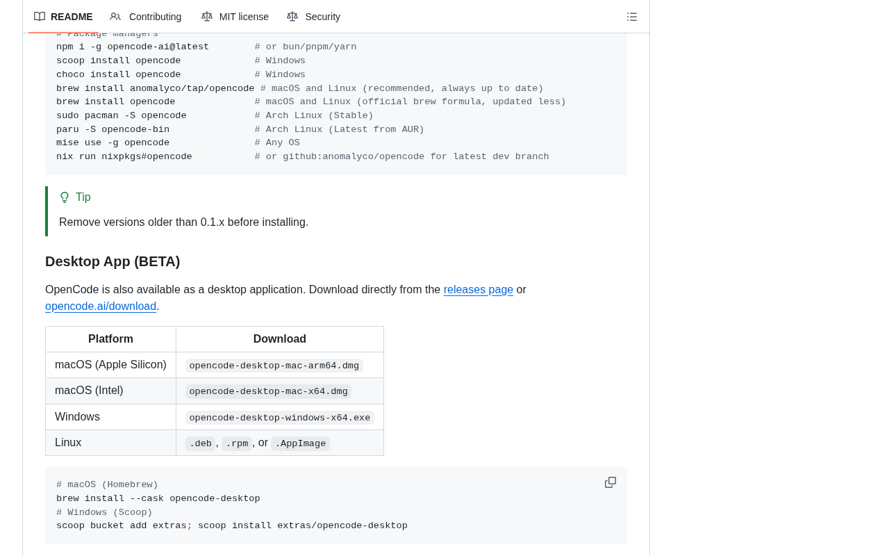 OpenCode 项目详情
