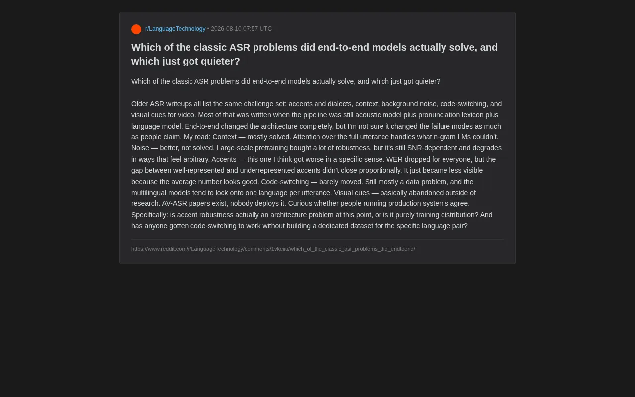 End-to-End Speech Recognition: Which Classic Challenges Have Actually Been Solved?