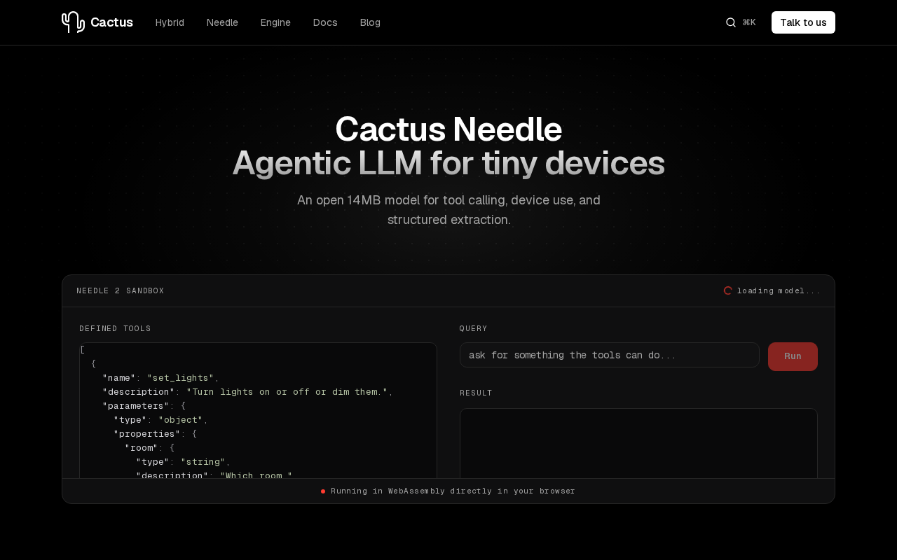 Needle2:仅14MB的端侧智能体大模型如何改变边缘AI