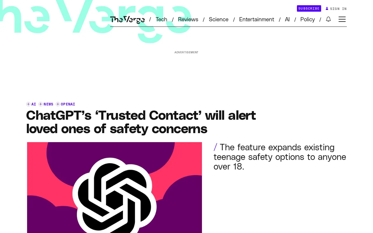 ChatGPT 'Trusted Contact' Feature Explained: How AI Detects Self-Harm Risk and Notifies Loved Ones