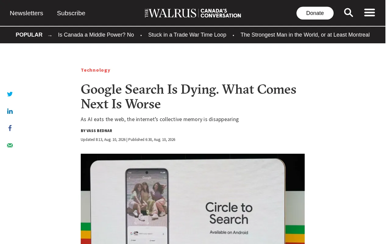 AI Is Devouring the Web: The Internet's Collective Memory Is Vanishing at an Alarming Rate