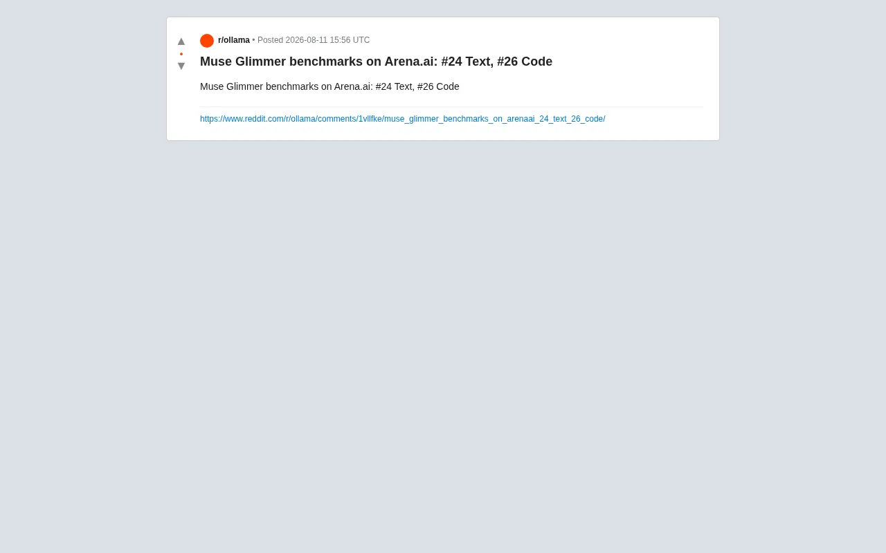 Muse Glimmer Lands on Arena.ai: What Rankings of #24 in Text and #26 in Code Really Mean