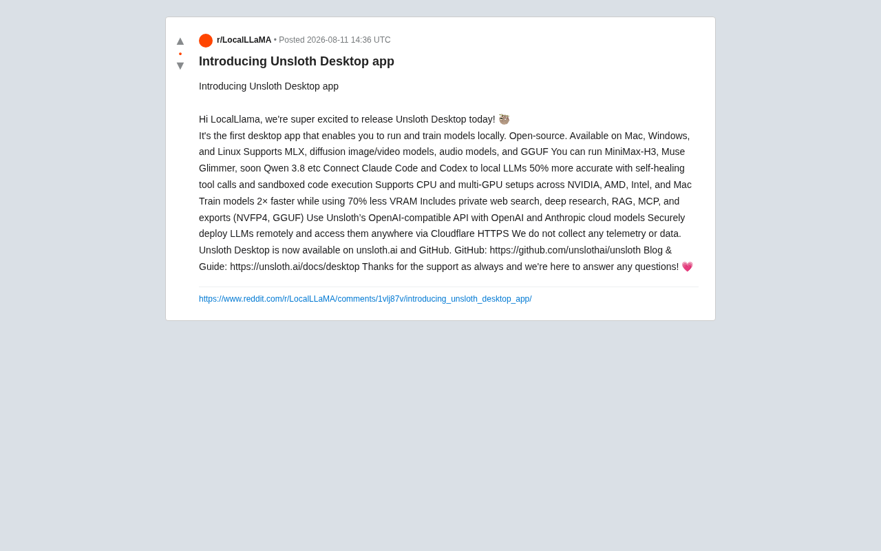 Unsloth Desktop Released: An All-in-One Desktop App for Local Model Inference and Training