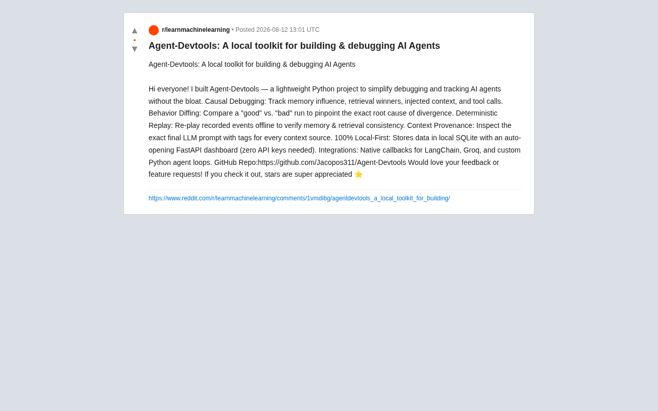 Agent-Devtools: A Deep Dive into the Local-First AI Agent Debugging Tool
