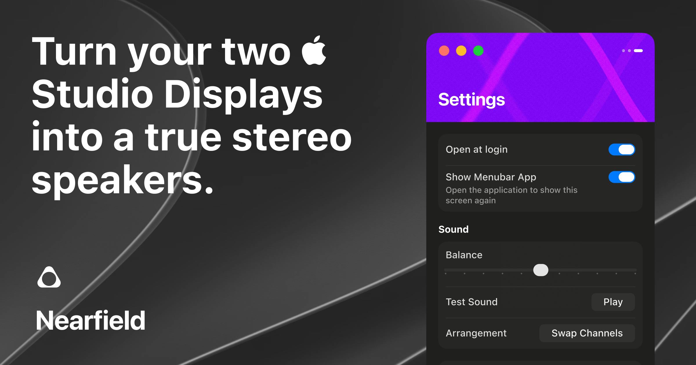 Nearfield:双Studio Display变身立体声音箱的开源方案