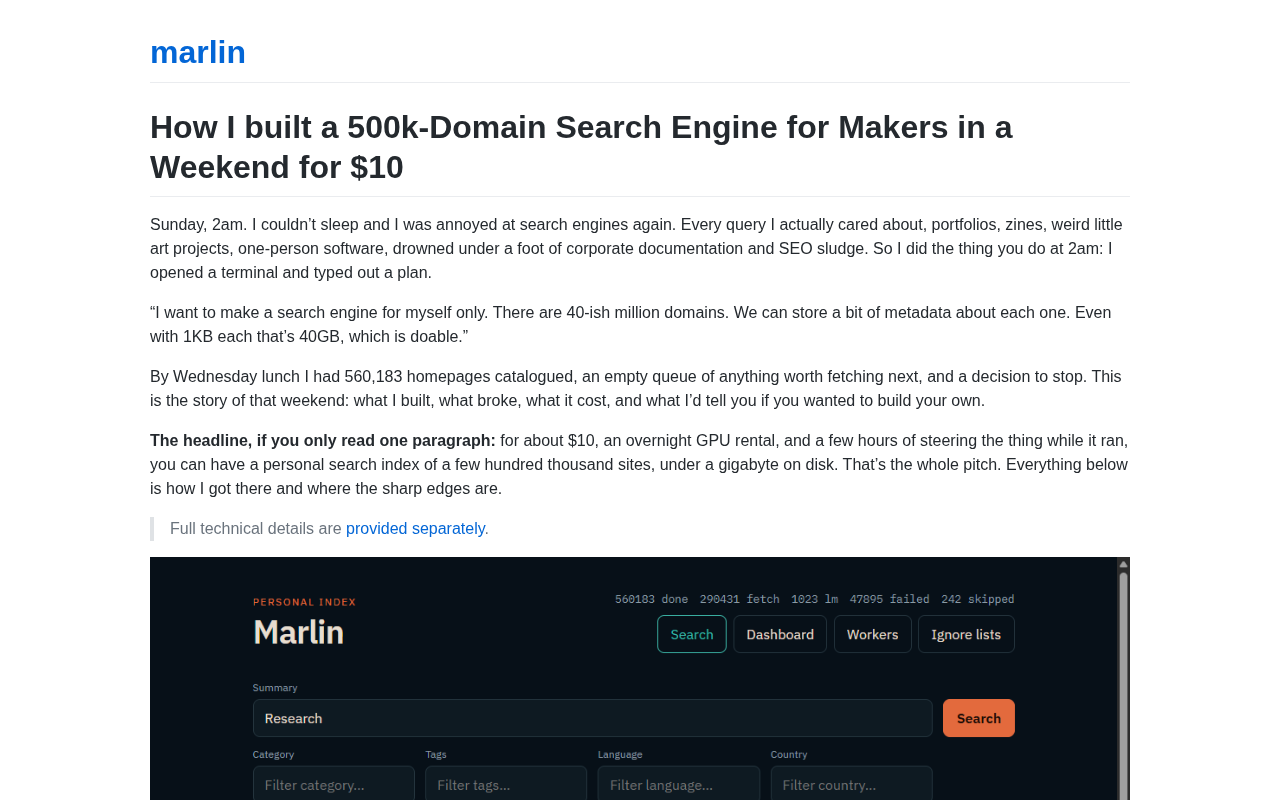Building a 500K Domain Search Engine for $10: Lessons from an Indie Developer's Weekend Project
