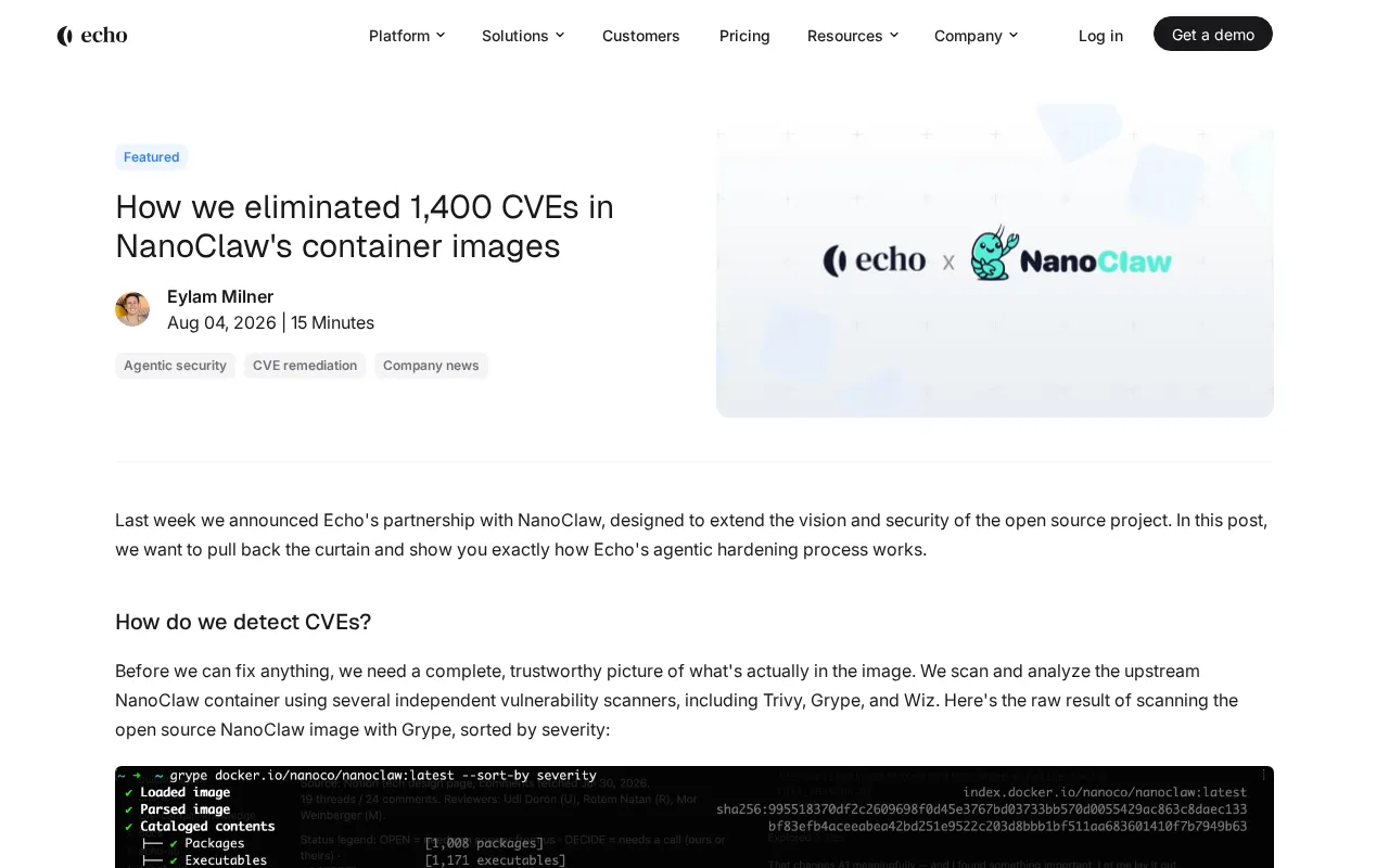 How to Eliminate 1,400 CVEs from Your Container Images