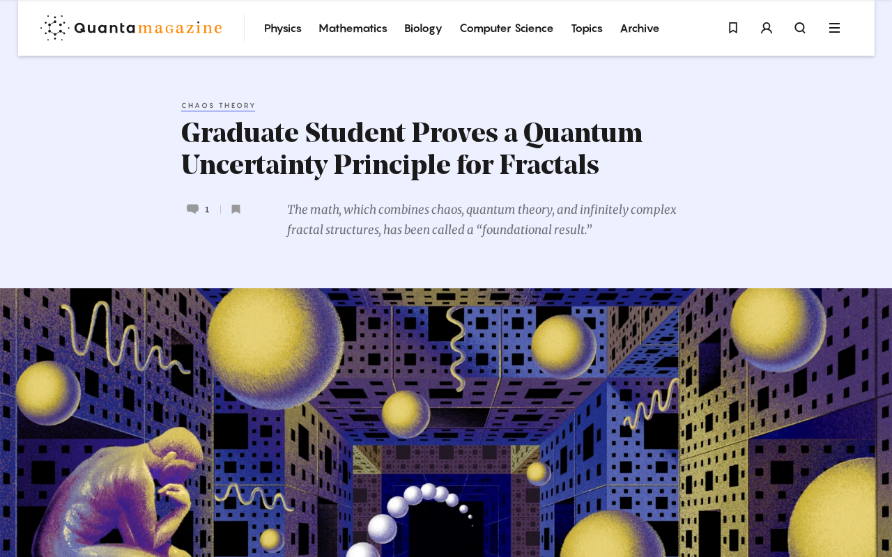 Graduate Student Proves Quantum Uncertainty Principle on Fractals: A Breakthrough Bridging Fourier Analysis and Geometry