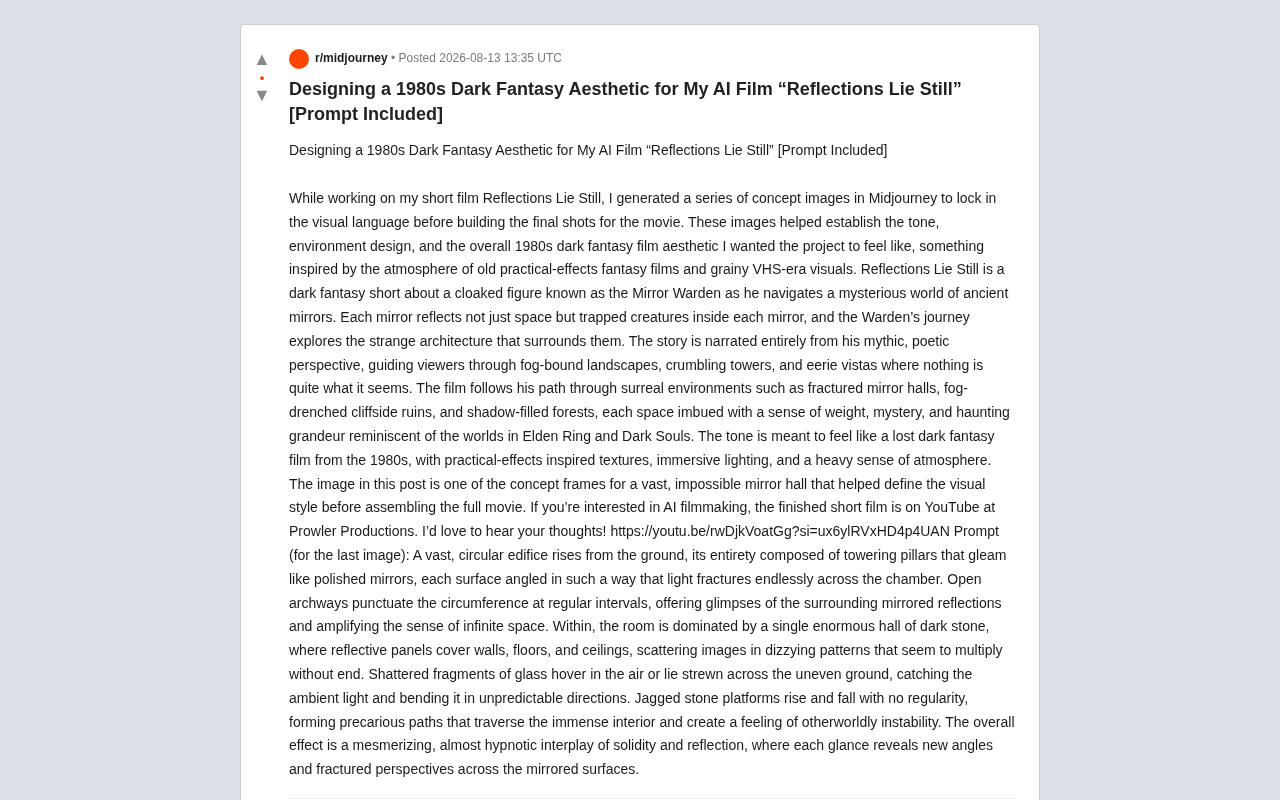 reddit source: Designing a 1980s Dark Fantasy Aesthetic