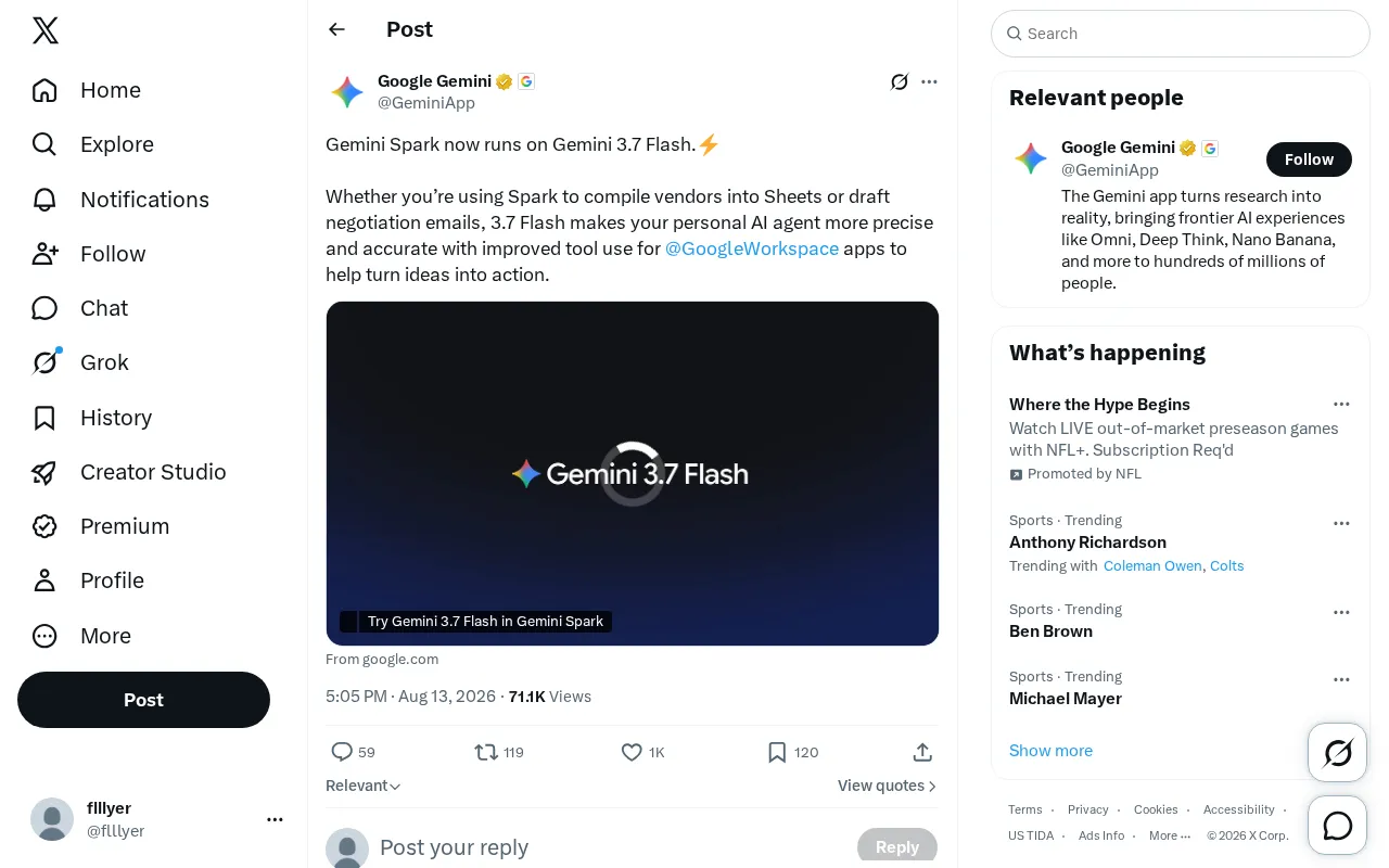 Gemini Spark Upgrades to 3.7 Flash: Sharper Tool Calling, AI Agents That Actually Get Work Done