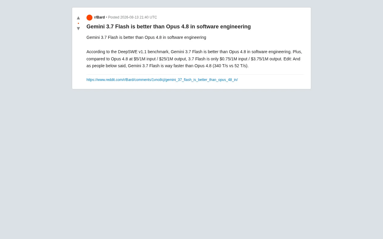 Gemini 3.7 Flash Outperforms Opus 4.8 in Coding? The Truth Behind the Cost-Efficiency Dominance