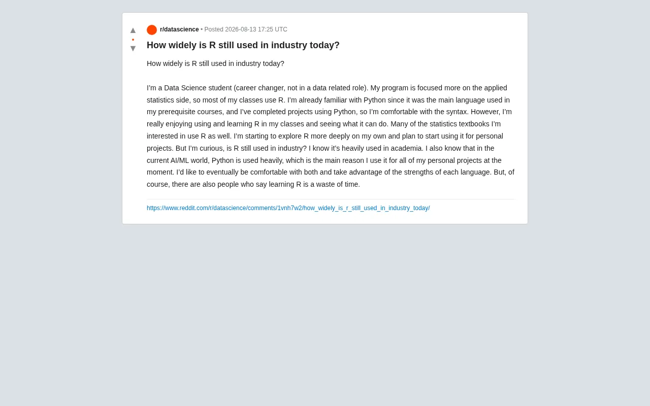 Does R Still Have a Market in Industry? The Real Situation and Career Advice