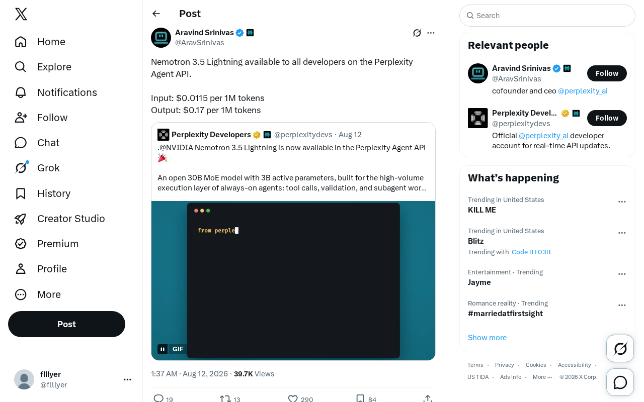 Nemotron 3.5 Lightning登陆Perplexity API:超低价推理模型解析
