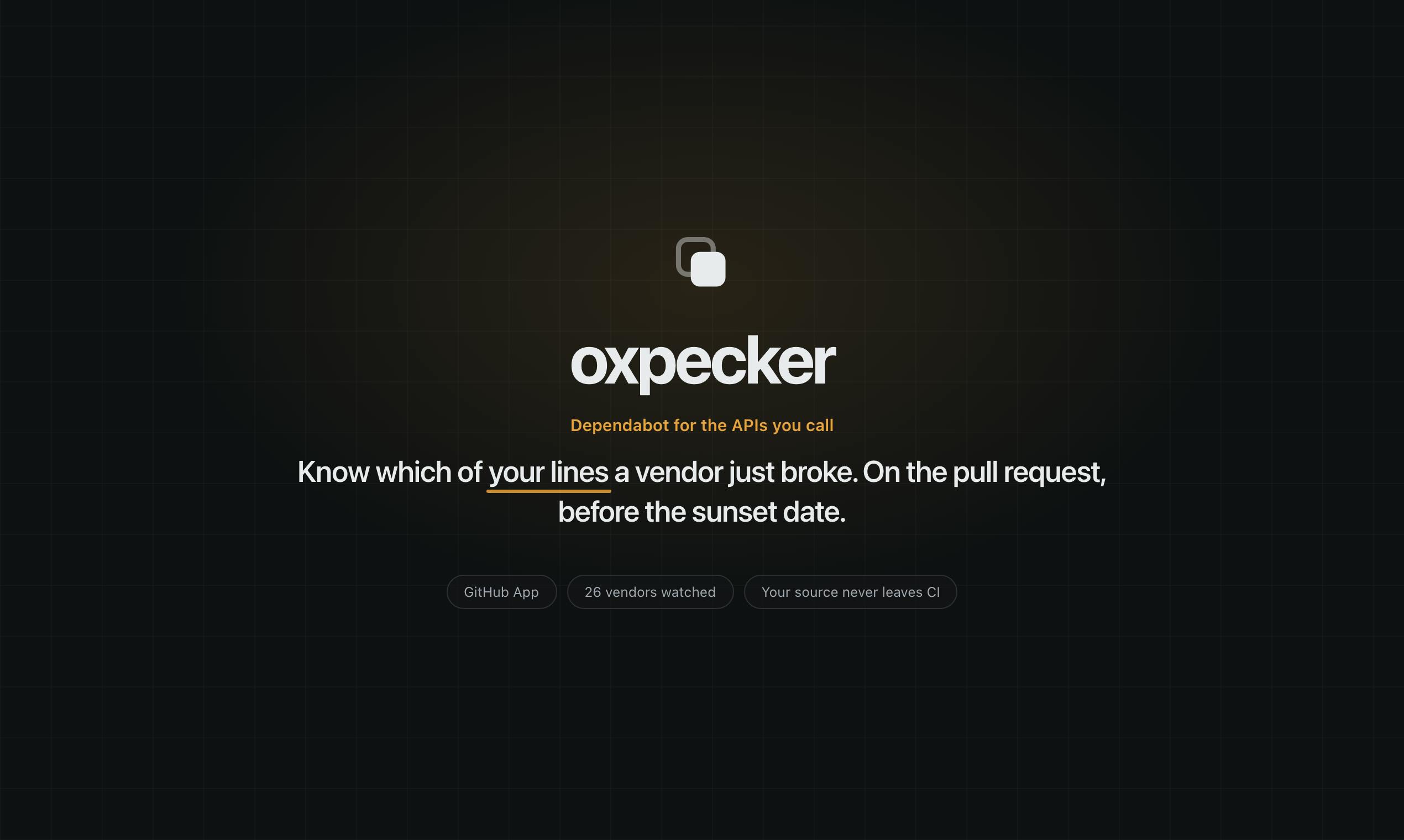 oxpecker 产品页面