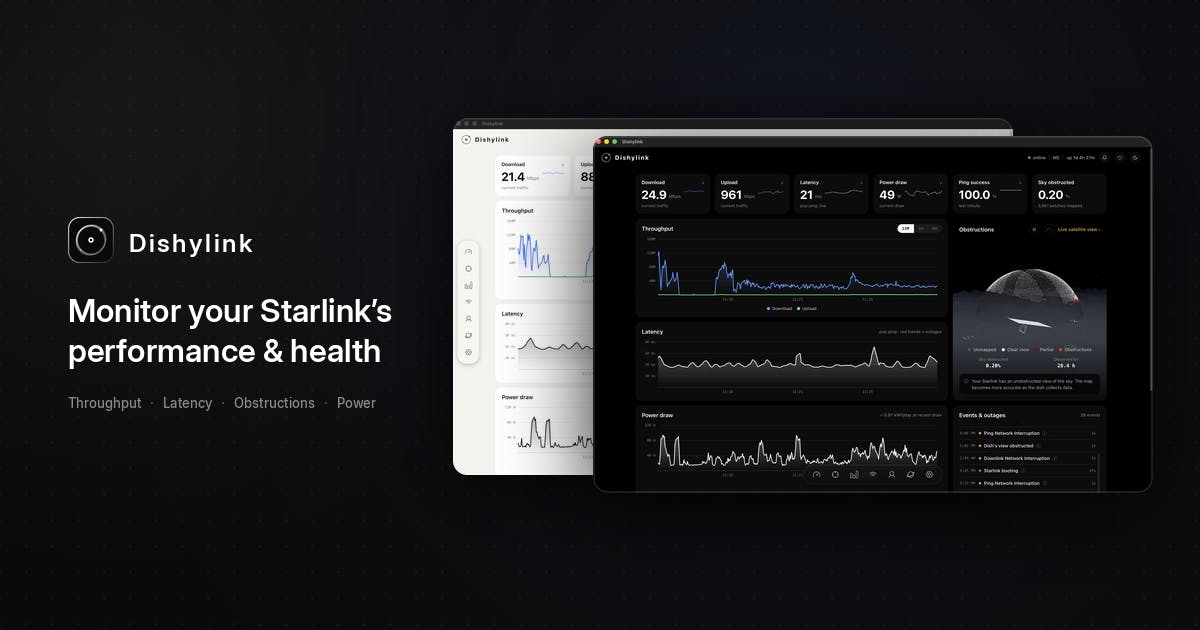 Dishylink:免费开源的Starlink桌面监控工具,本地运行无需云端