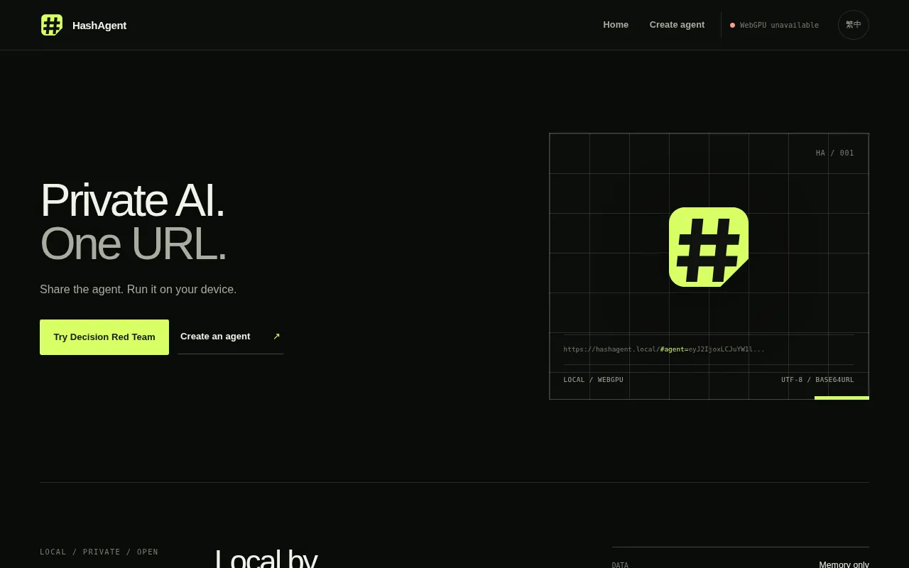 HashAgent: Encoding AI Agents into URLs for a New Browser-Native Distribution Model
