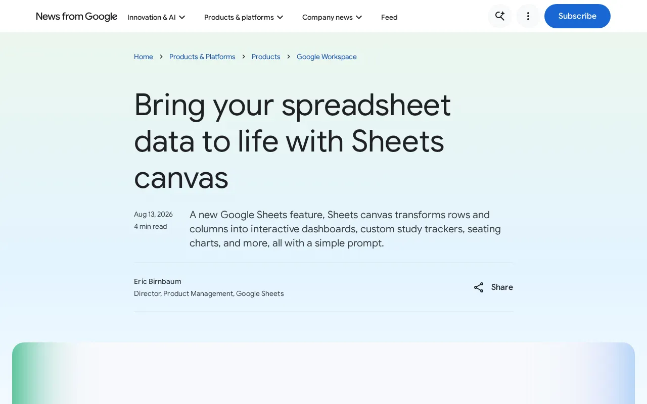 Google Sheets Canvas Explained: Turn Spreadsheet Data into Interactive Dashboards with a Single Prompt
