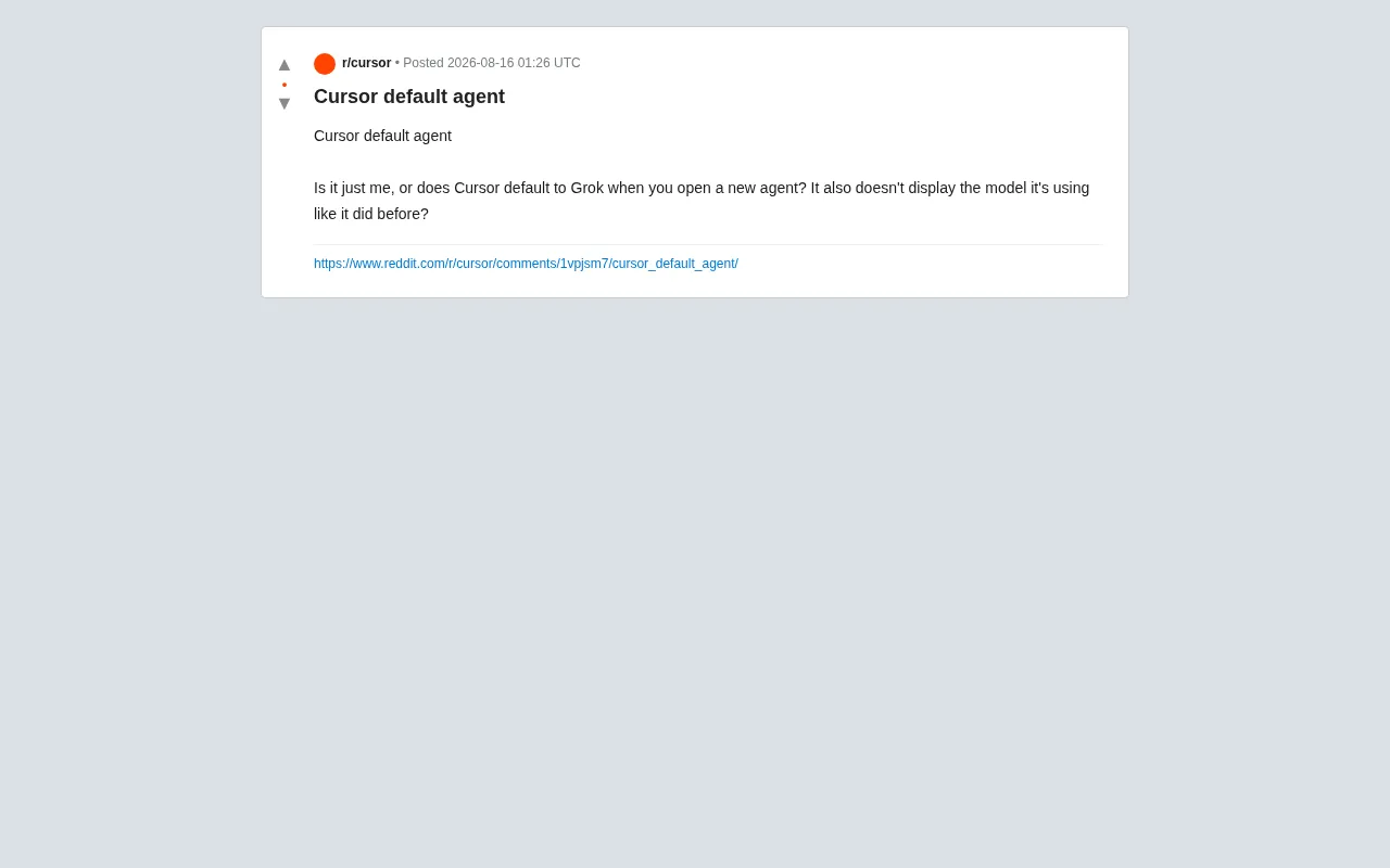 Cursor Quietly Switching to Grok by Default? Disappearing Model Labels Spark Developer Debate