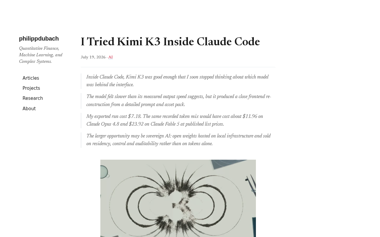 hackernews source: Testing Moonshot AI's Kimi K3 Inside Claude Code