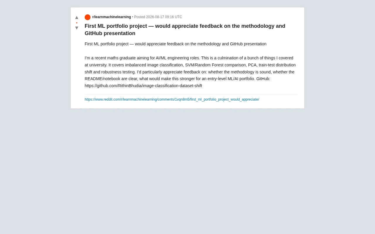 Math Graduate Transitioning to ML Engineer: A Complete Analysis of Portfolio Project Methodology