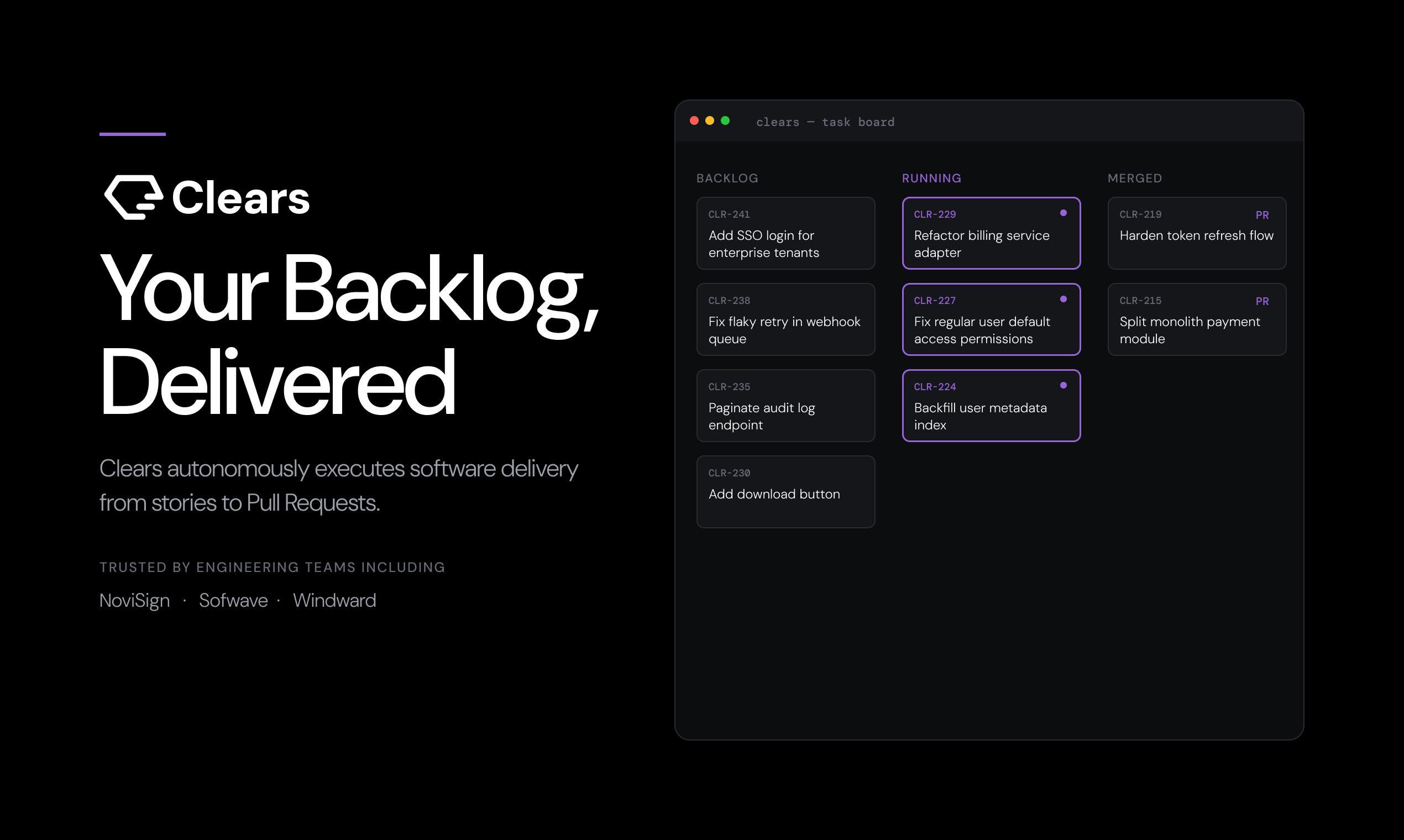 Clears Deep Dive: From AI Coding to an Agentic Platform for Autonomous Software Delivery