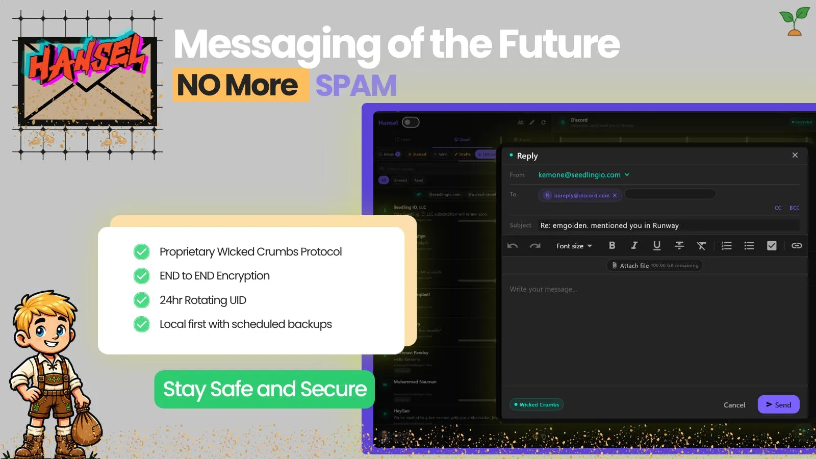 Hansel: A Self-Hosted Encrypted Email Service as a Privacy-First Alternative to Gmail