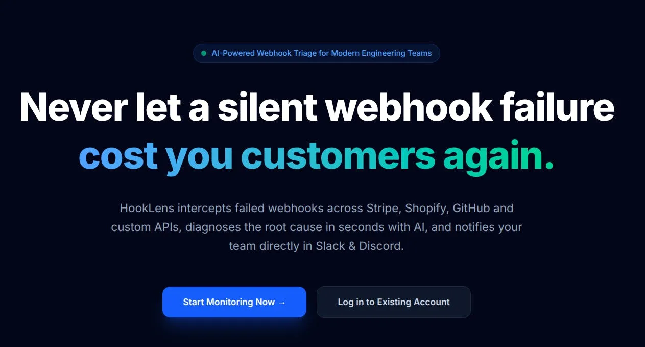 HookLens: AI-Powered Root Cause Analysis Tool for Webhook Failures
