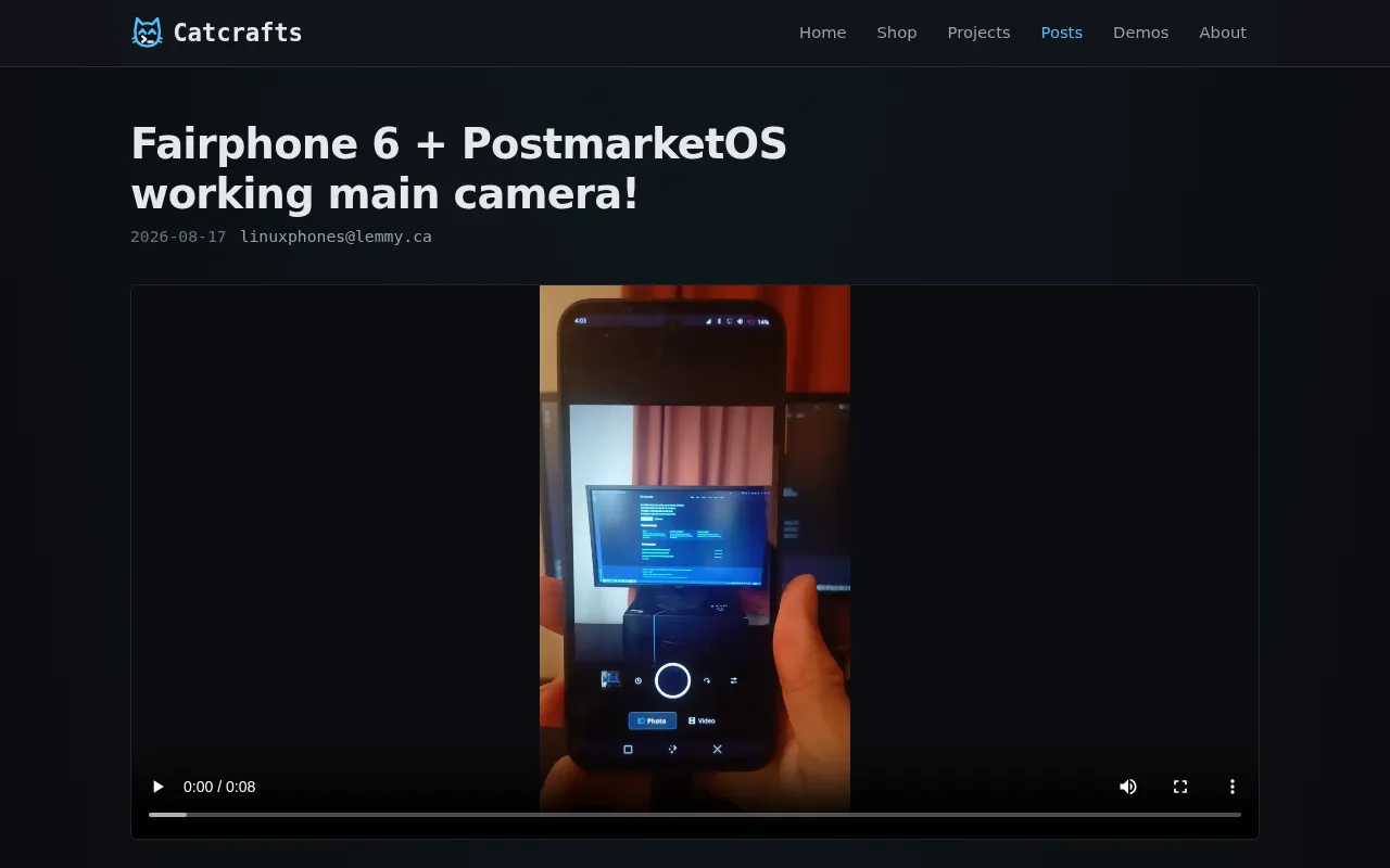 Fairphone 6 Successfully Runs PostmarketOS with Main Camera Working