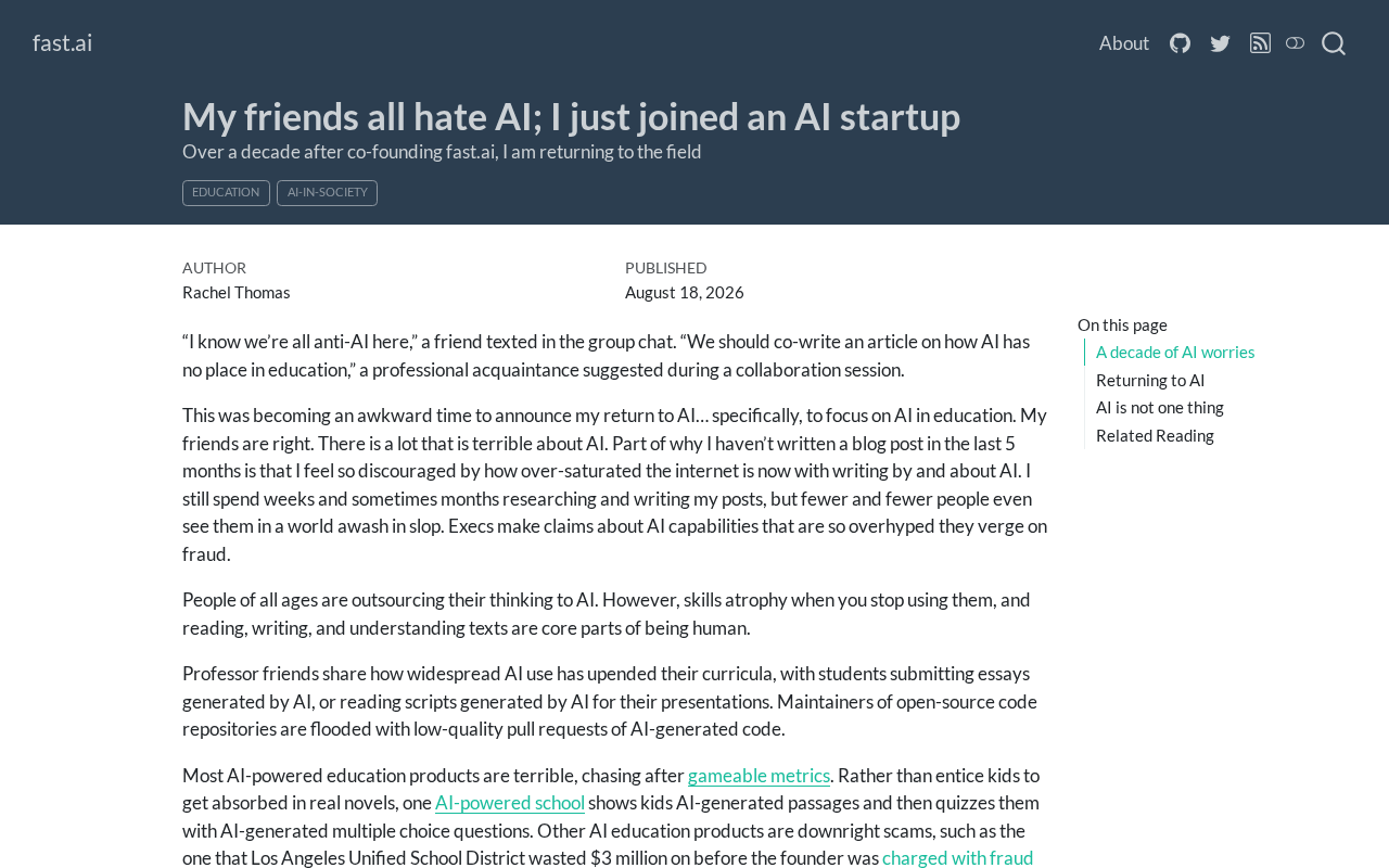 My Friends All Hate AI, But I Joined an AI Startup: The Dilemma Facing Industry Insiders