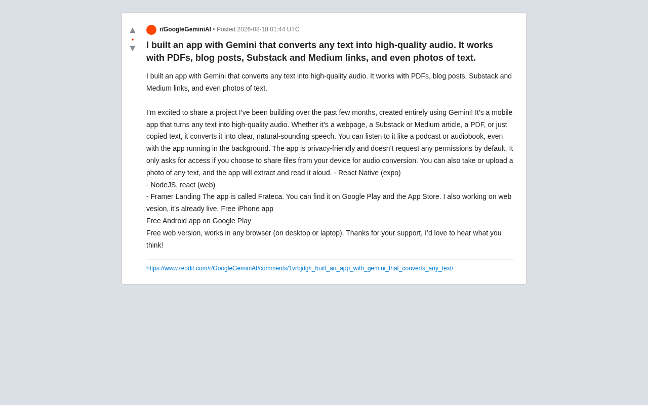 Building with Gemini: How a Solo Developer Created the Cross-Platform Text-to-Speech App Frateca