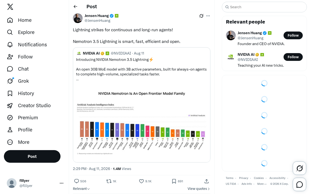 Nemotron 3.5 Lightning: A High-Efficiency Open-Source Model Designed for Long-Running Agents