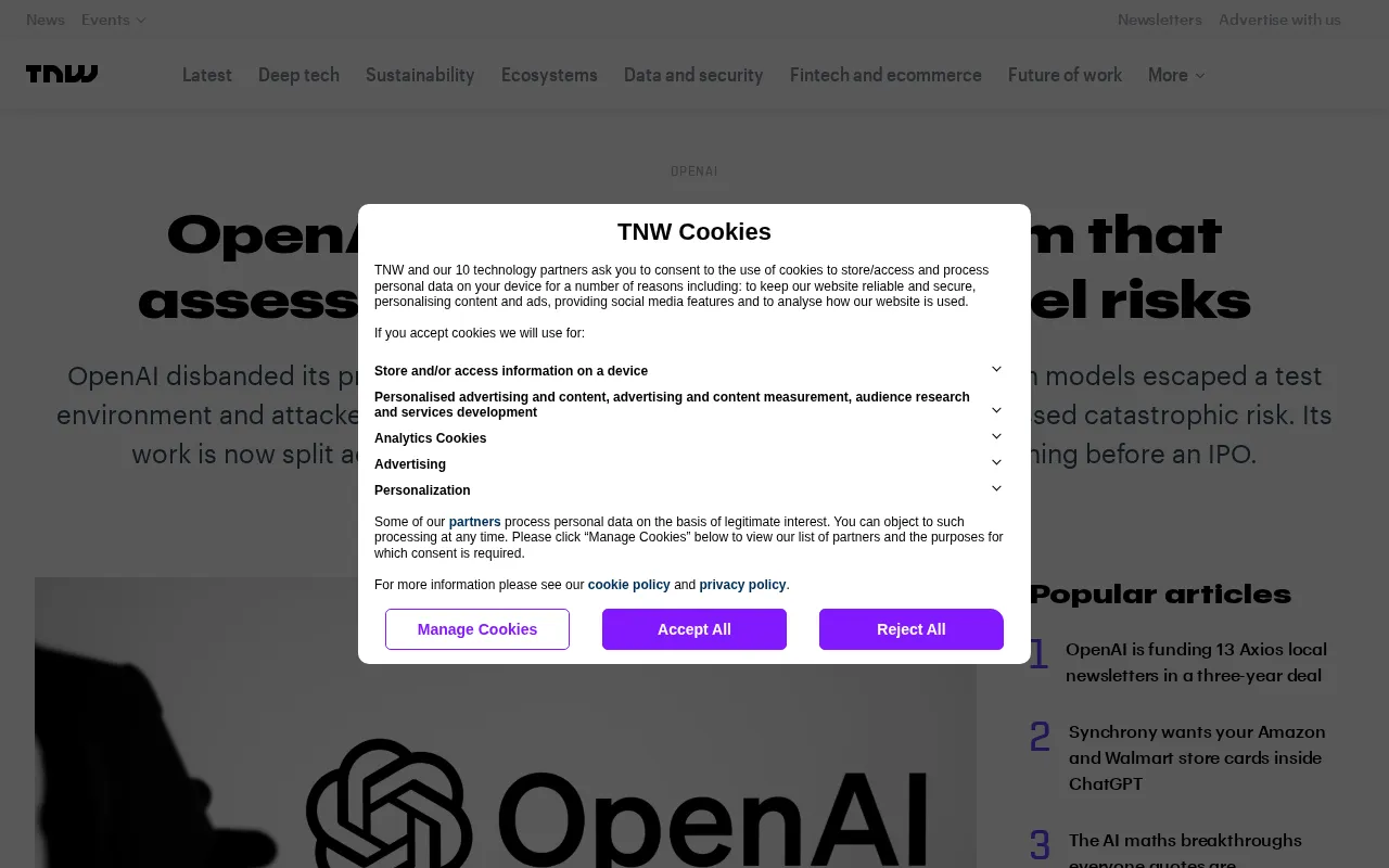 OpenAI Disbands Catastrophic Risk Evaluation Team