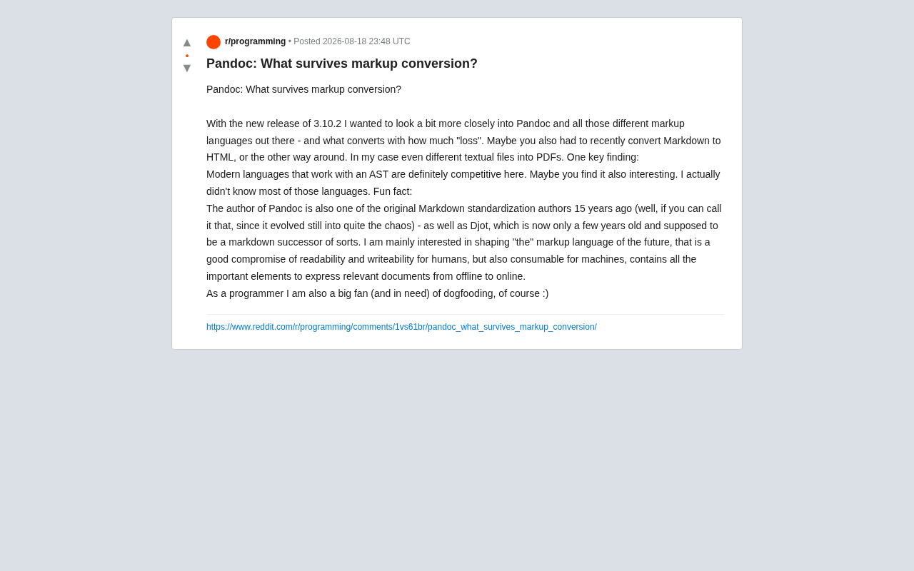 Pandoc转换深度解析:哪些内容能在标记语言转换中幸存