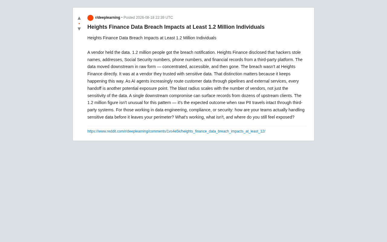 1.2 Million People's Data Breached: Why Third-Party Vendors Have Become Security Black Holes