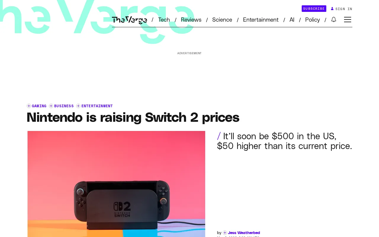 Nintendo Switch 2 Price Increase to $499: Reasons and What Consumers Should Do
