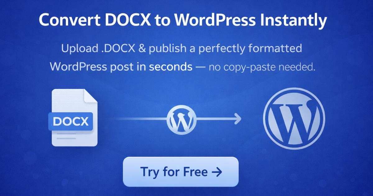 DocxToWP: A Powerful Efficiency Tool for Batch Importing Word Documents to WordPress