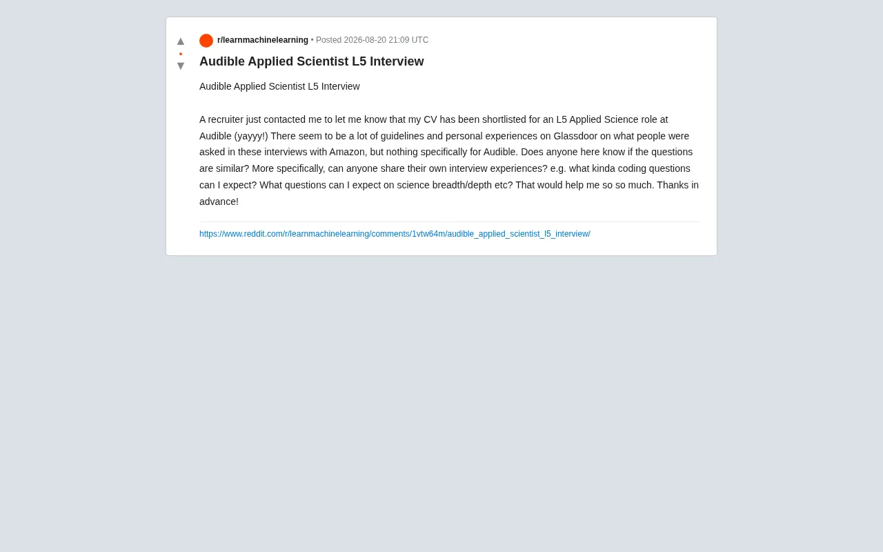Audible Applied Scientist L5 Interview Prep Guide: A Complete Breakdown of All 5 Assessment Dimensions