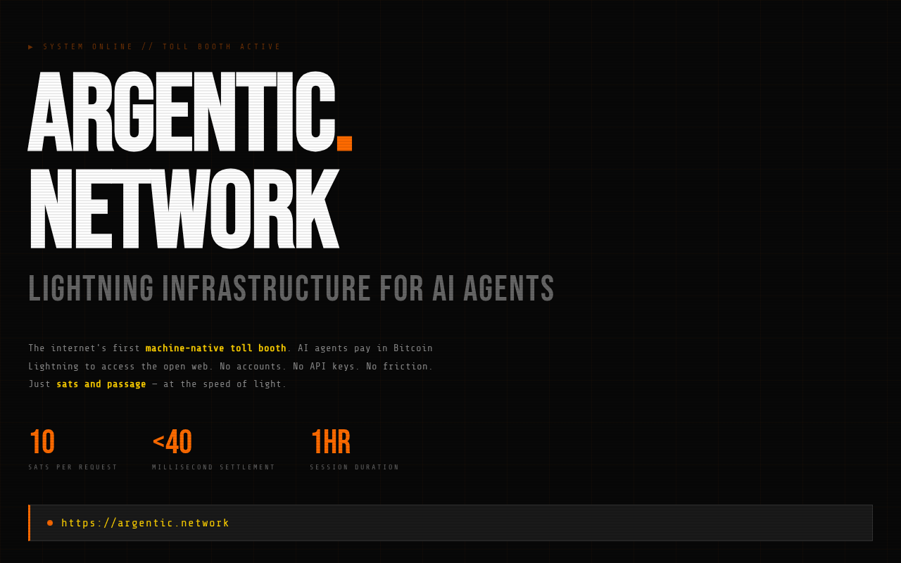 Argentic:用闪电网络为AI爬虫建收费站