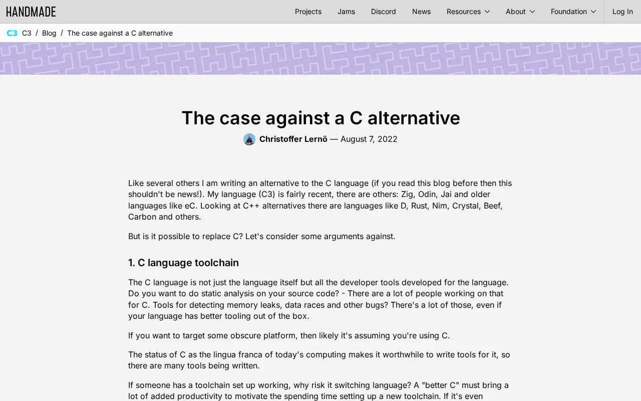 Why C Is So Hard to Replace: The Deep Reasons Behind the Struggles of Rust, Zig, and Other Alternatives