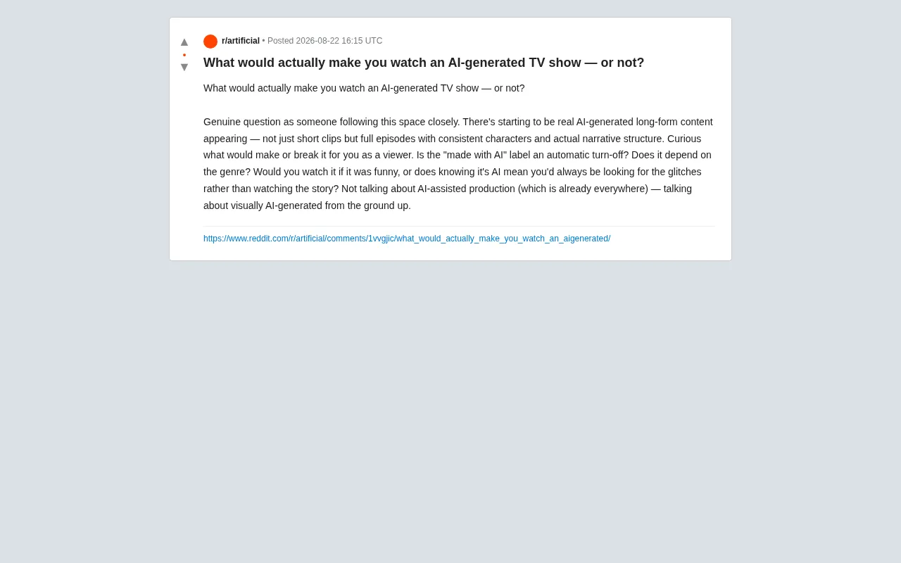 AI-Generated TV Shows: Will Audiences Actually Pay to Watch Them?