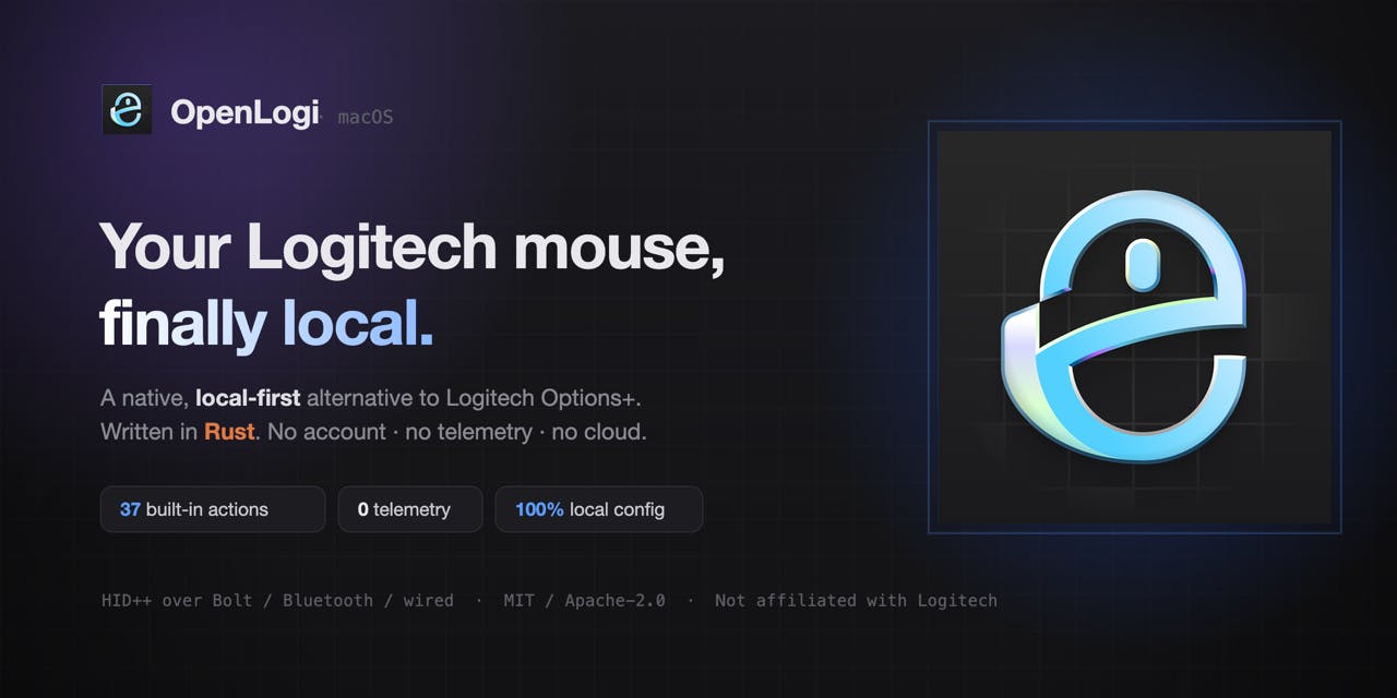 OpenLogi 在 Product Hunt 的展示页面