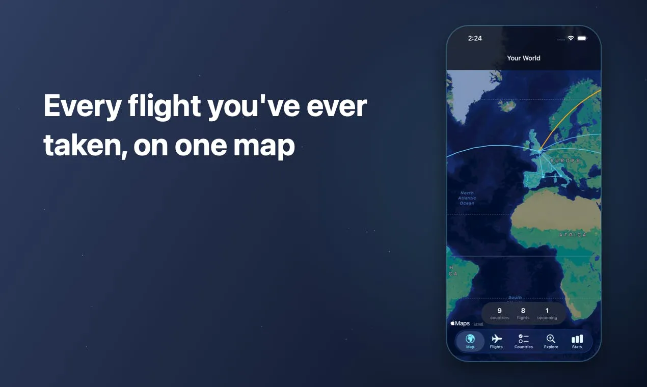 Flown App Review: Flight Log Visualization Maps & Automatic Delay Compensation Alerts